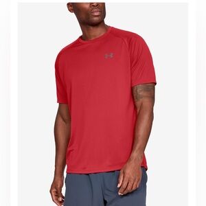 NWT Under Armour Men's Red Tech Tee - Size 2XL